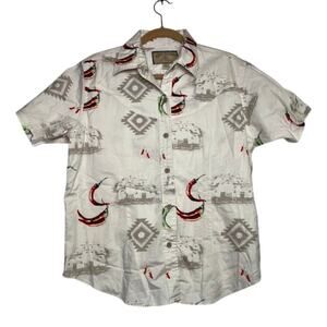 Bit and Bridle Ladies Western Button Down Top Ranchcore Country Cowgirl Shirt XL